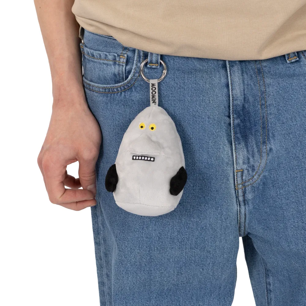 The Groke Plushie Key Ring Grey