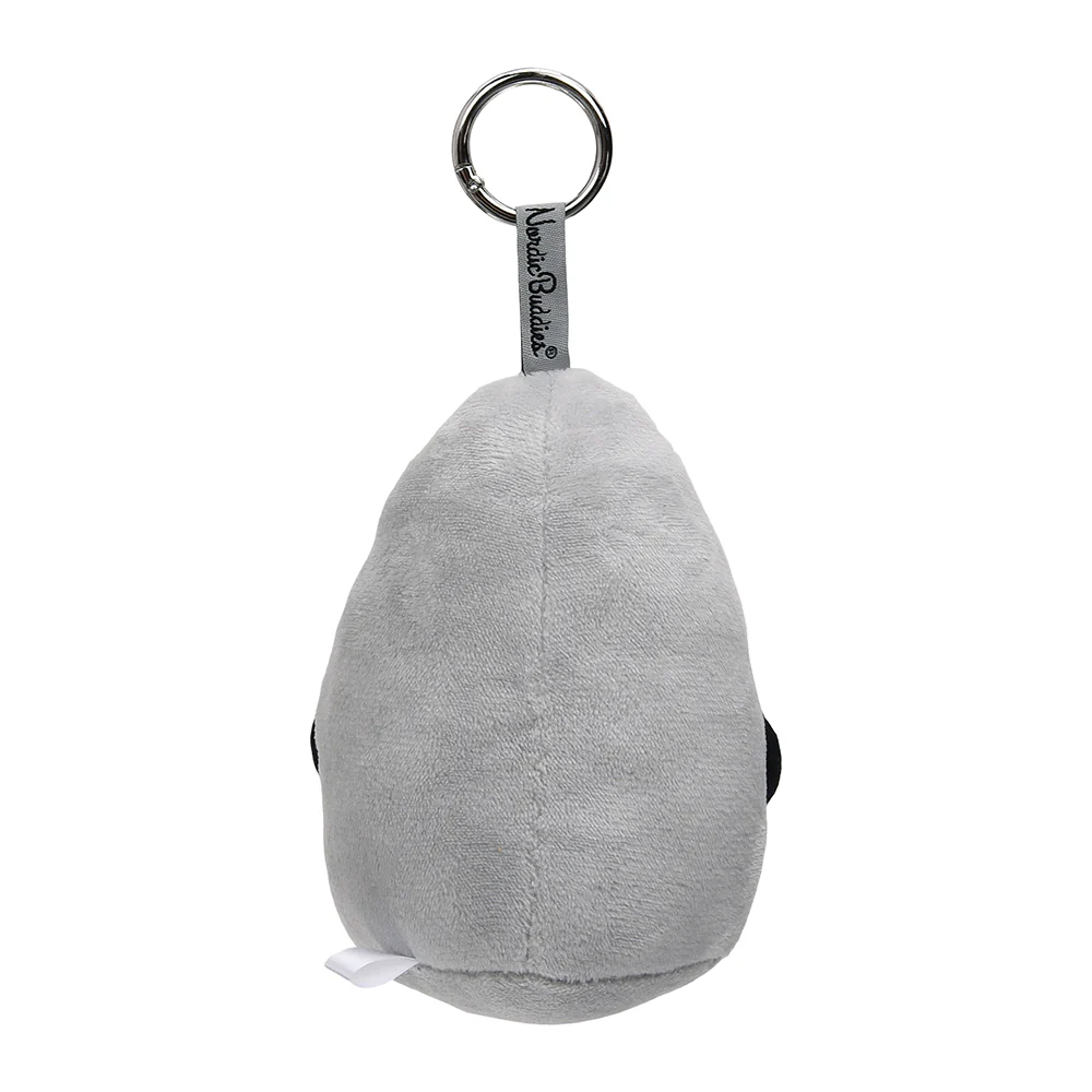 The Groke Plushie Key Ring Grey - Image 3