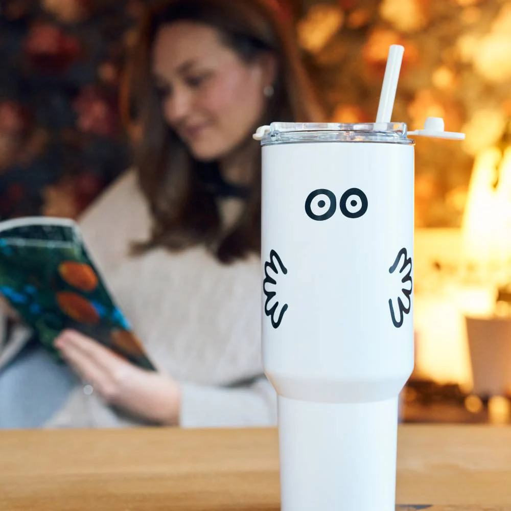 Hattifattener Tumbler Thermal Bottle 1,2L White - Image 6