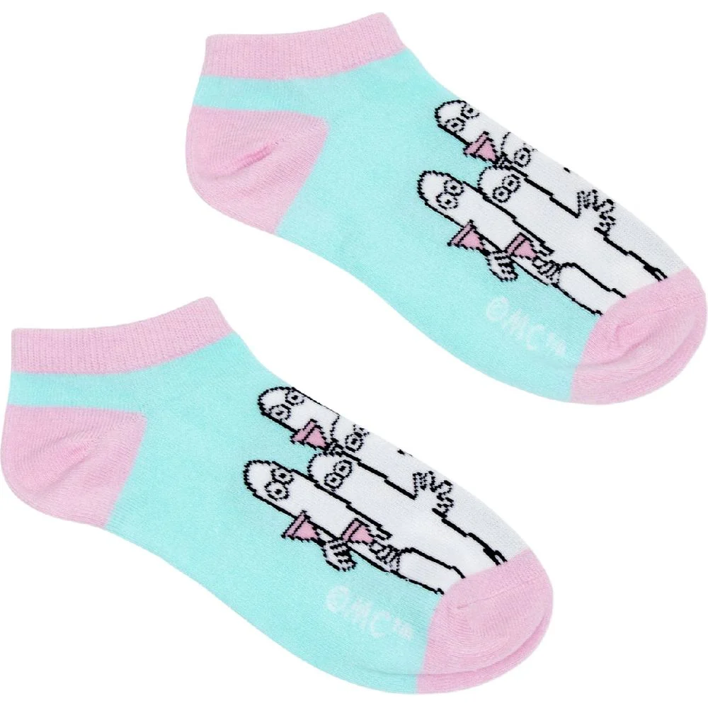 Hattifatteners Ankle Socks 36-42 Light Blue