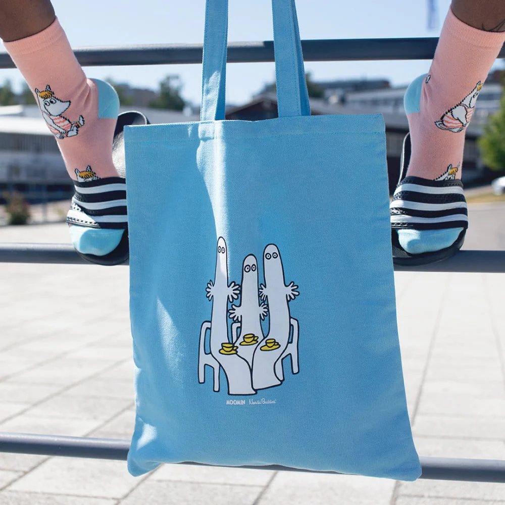 Hattifatteners Tote Bag Lightblue