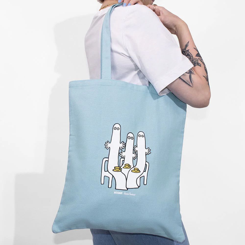 Hattifatteners Tote Bag Lightblue - Image 4