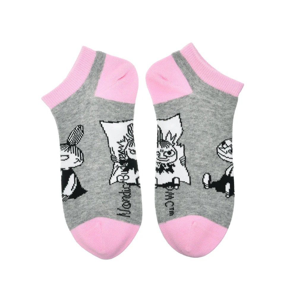 Little My Ankle Socks 36-42 Grey-pink