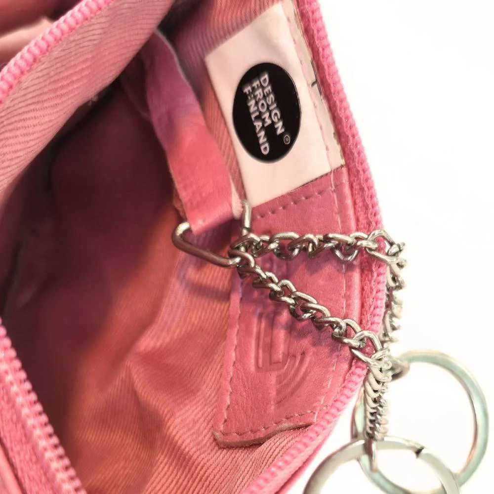 Little My Leather Coin Wallet Fuchsia - Image 4