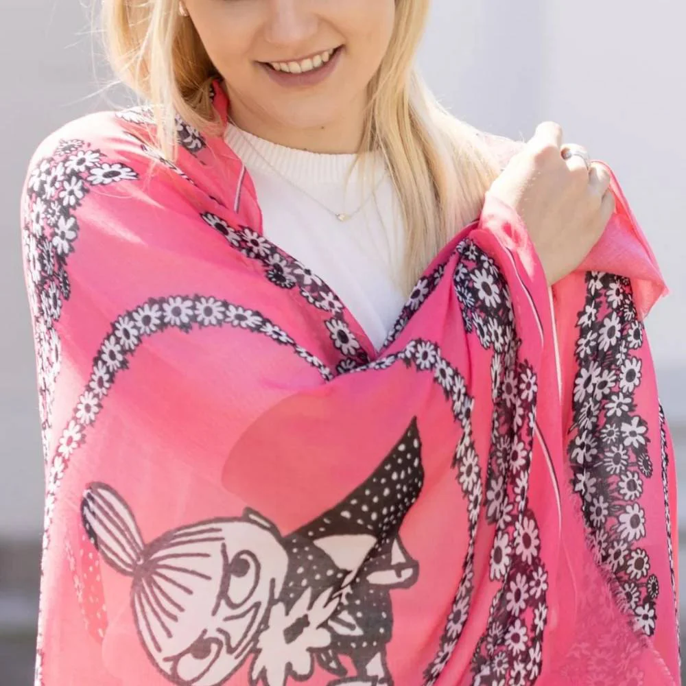 Little My Lyocell Scarf Fuchsia - Image 5