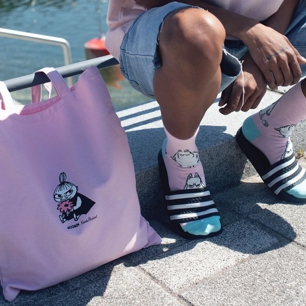 Little My Flowers Tote Bag Pink - Image 4