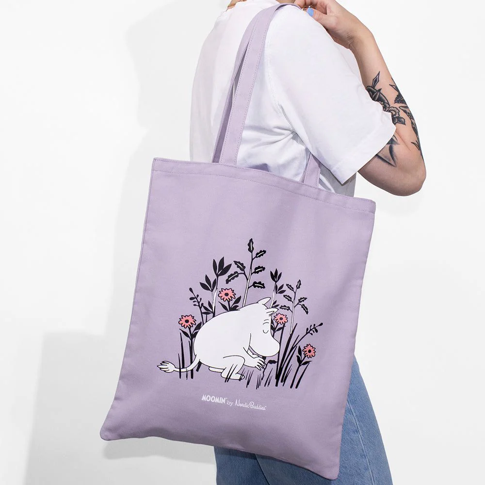 Moomintroll Gardering Tote Bag Lilac
