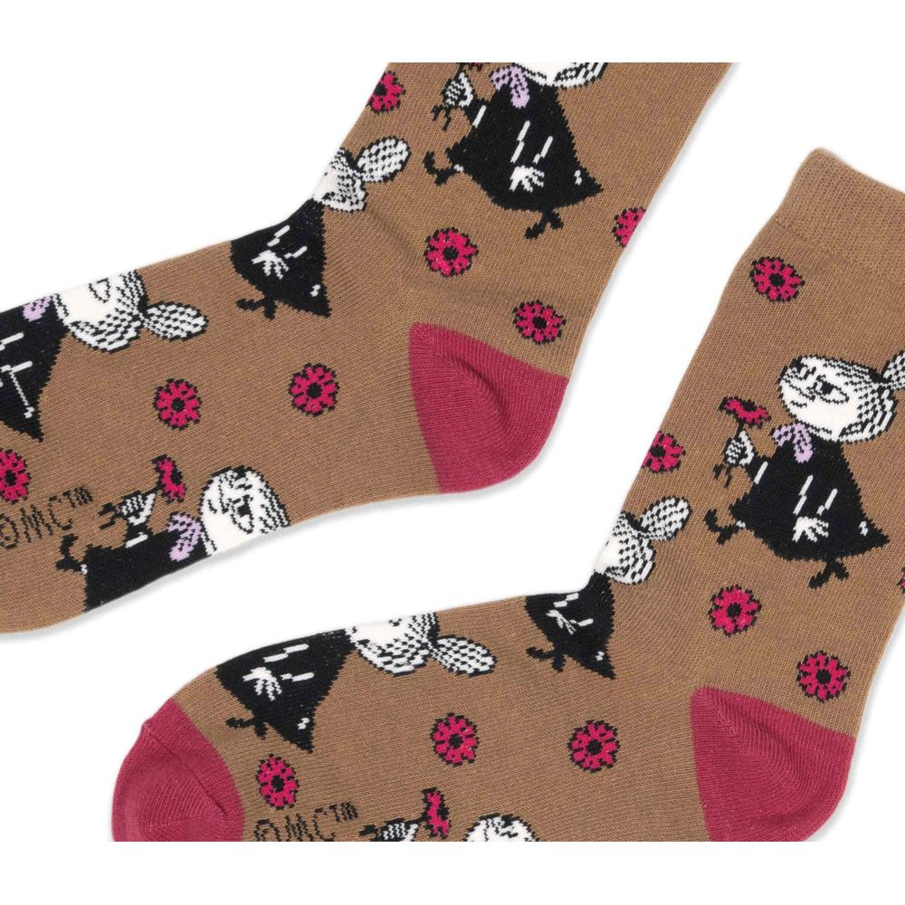 Little My's Flower Socks 36-42 Brown - Image 2