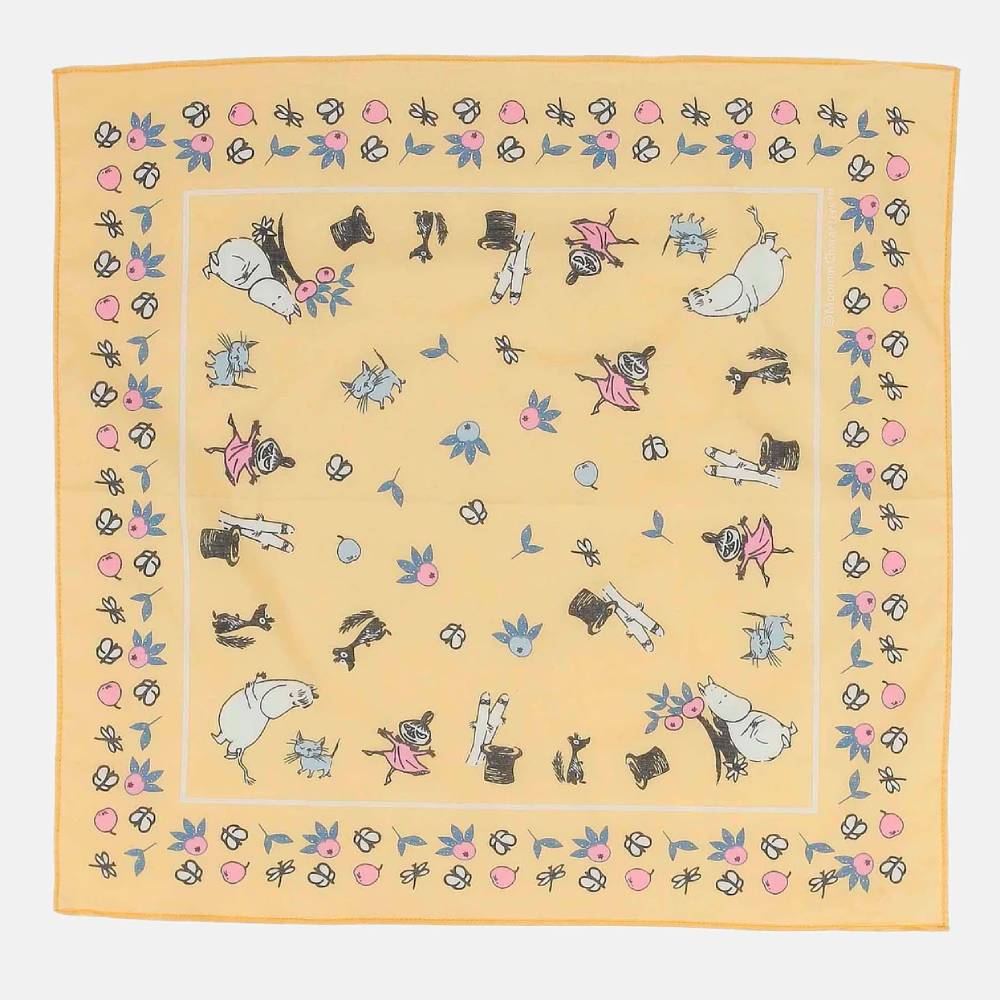 Moomin Apple Garden Handkerchief Yellow - Image 2
