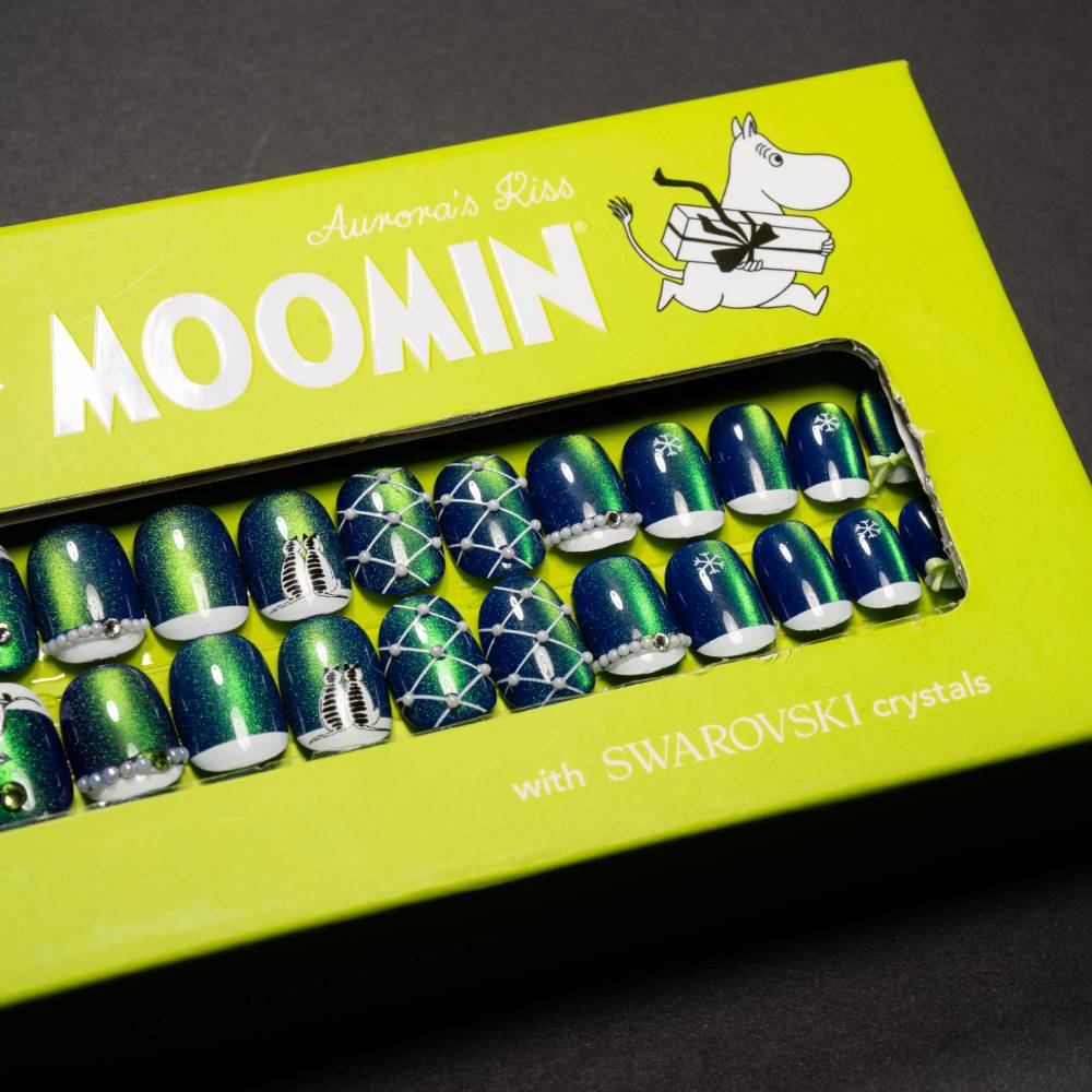 Moomin Aurora's Kiss Press-on Nails Green - Image 3