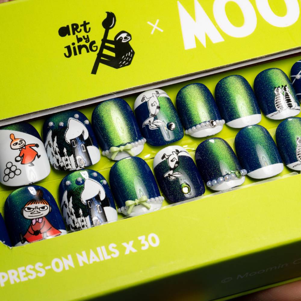 Moomin Aurora's Kiss Press-on Nails Green - Image 7
