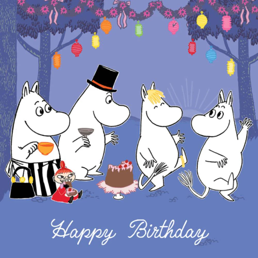 Moomin Birthday Greeting Card Square