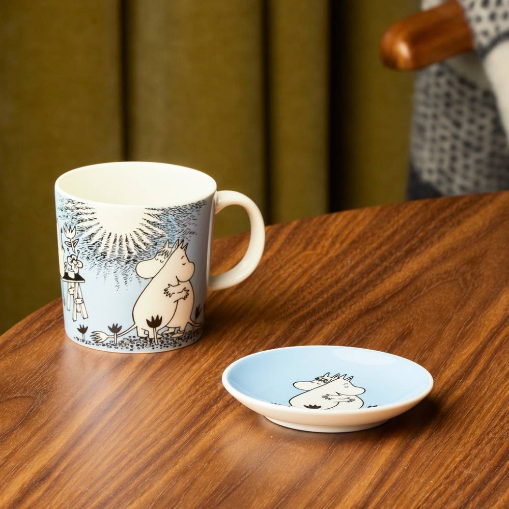 Moomin Blue Love Mini Plate 10,5cm - Image 3