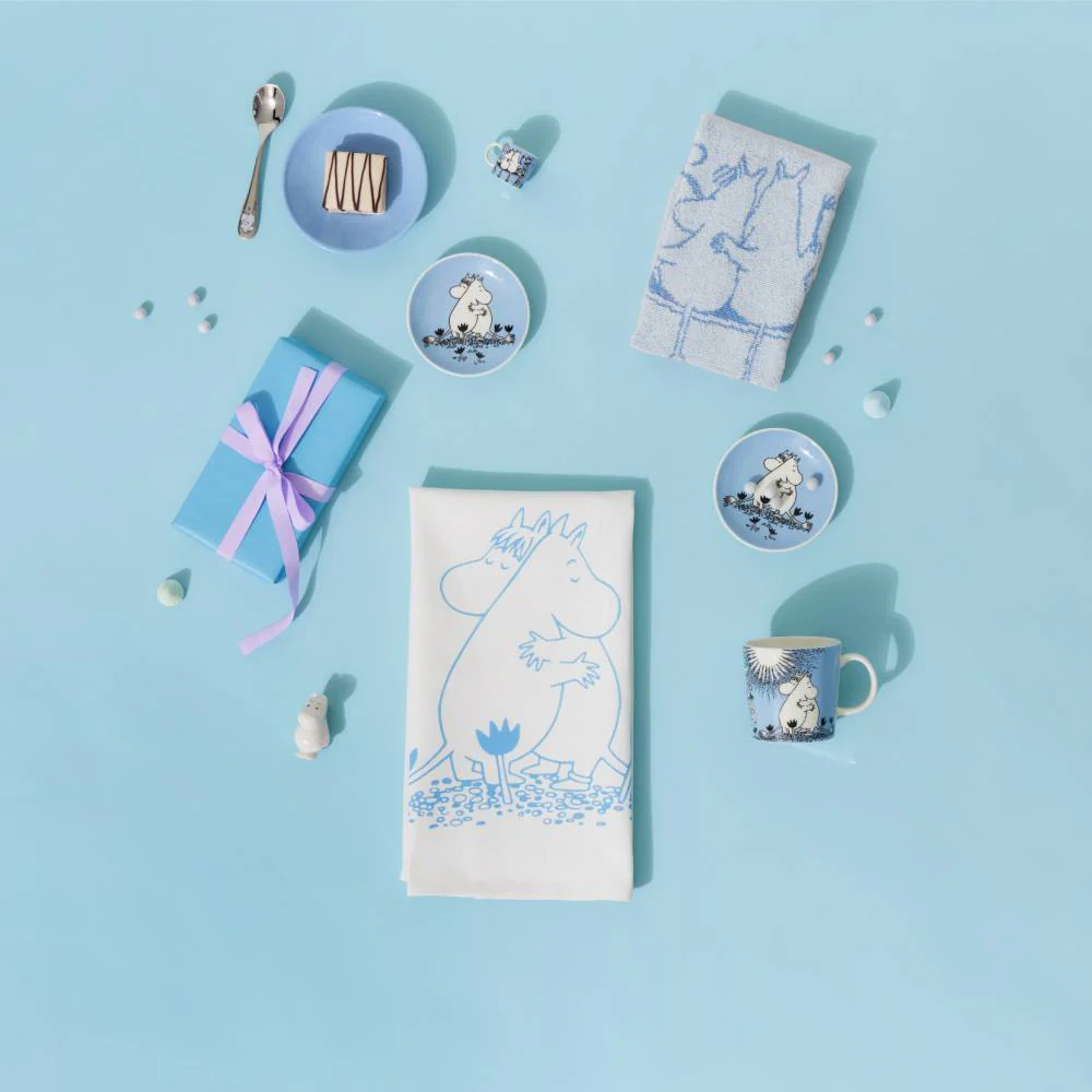 Moomin Blue Love Mini Plate 10,5cm - Image 4