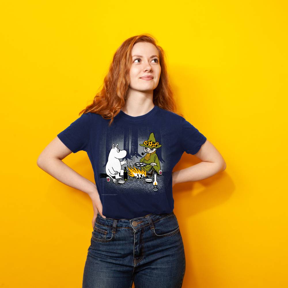 Moomin Campfire T-shirt Blue