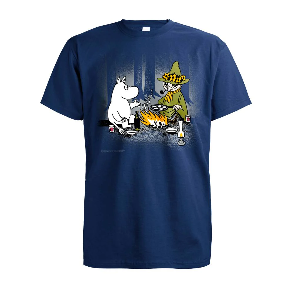 Moomin Campfire T-shirt Blue - Image 2