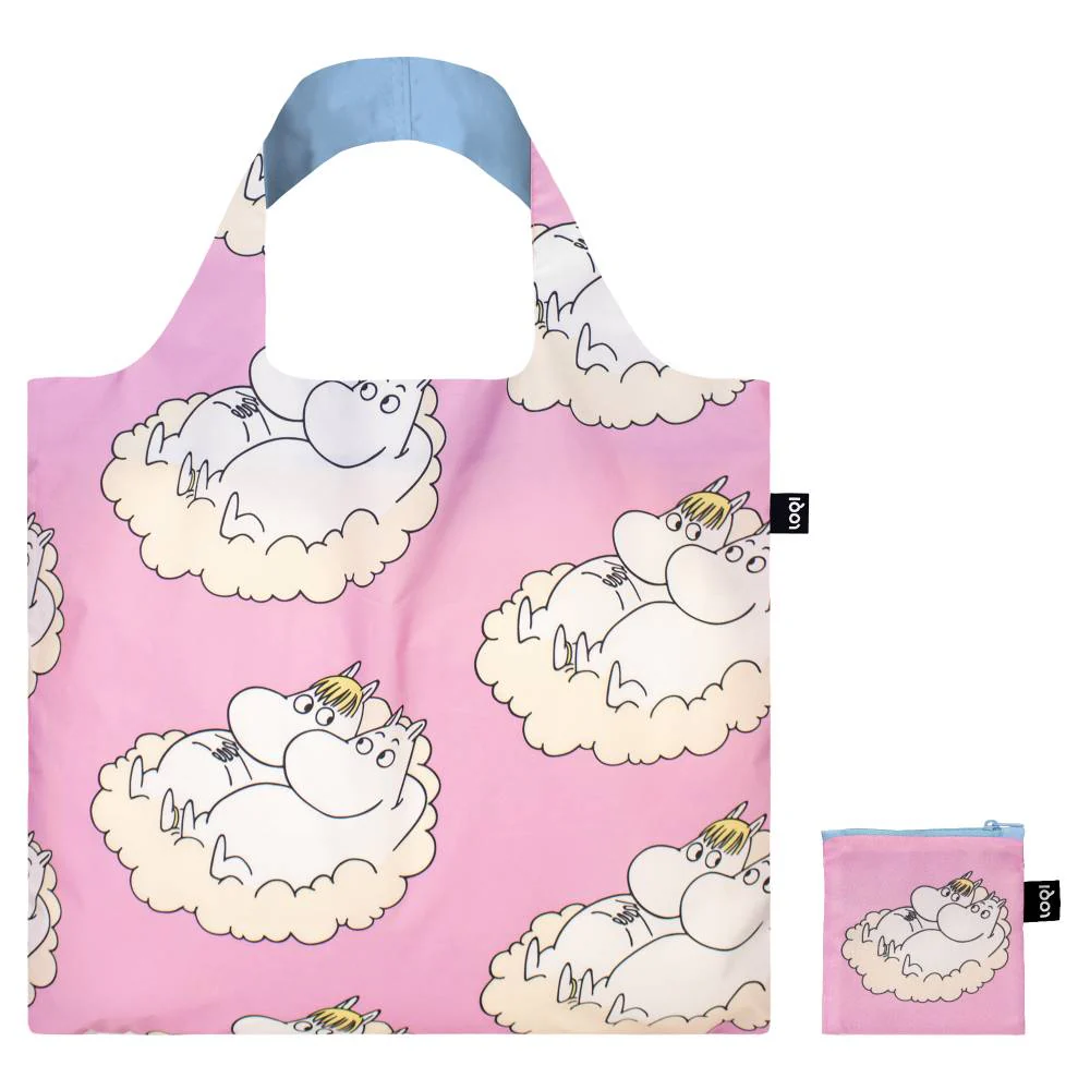 Moomin Cloud Tote Bag Pink - Image 2