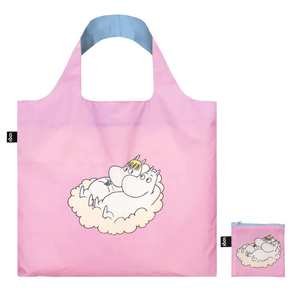 Moomin Cloud Tote Bag Pink - Image 3