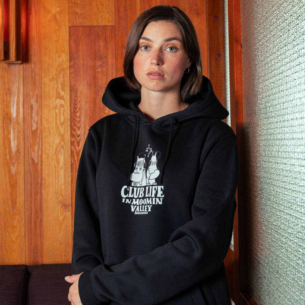 Moomin Club Life Hoodie Black
