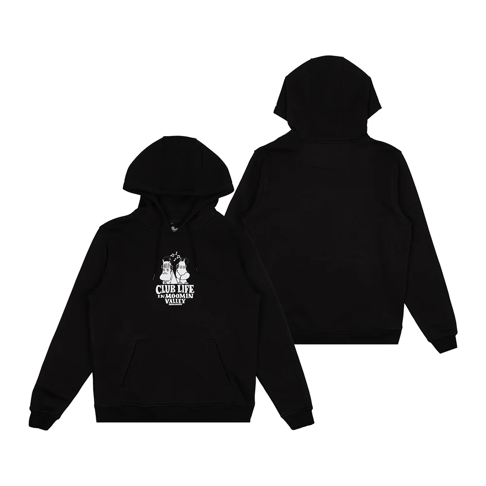 Moomin Club Life Hoodie Black - Image 2