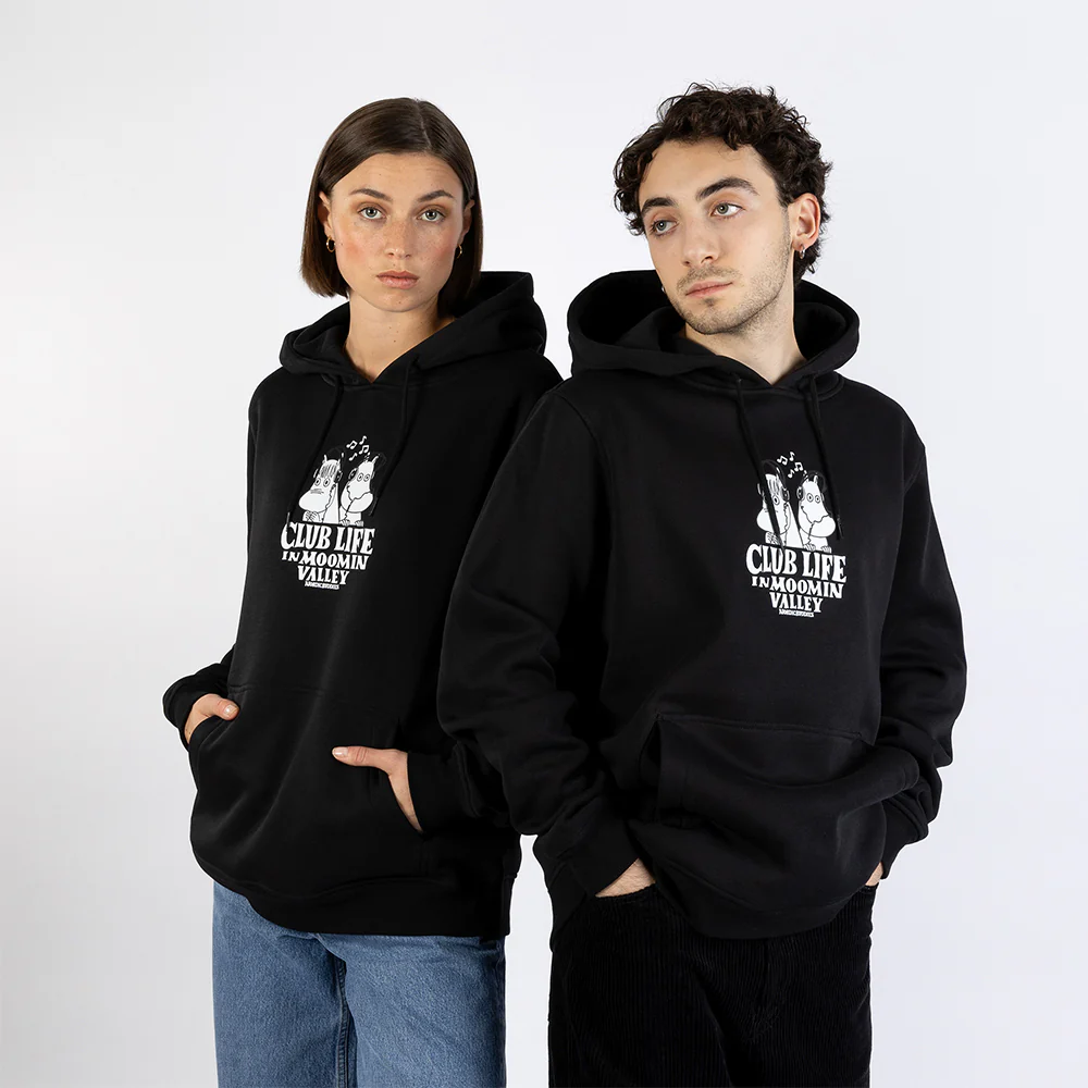 Moomin Club Life Hoodie Black - Image 5