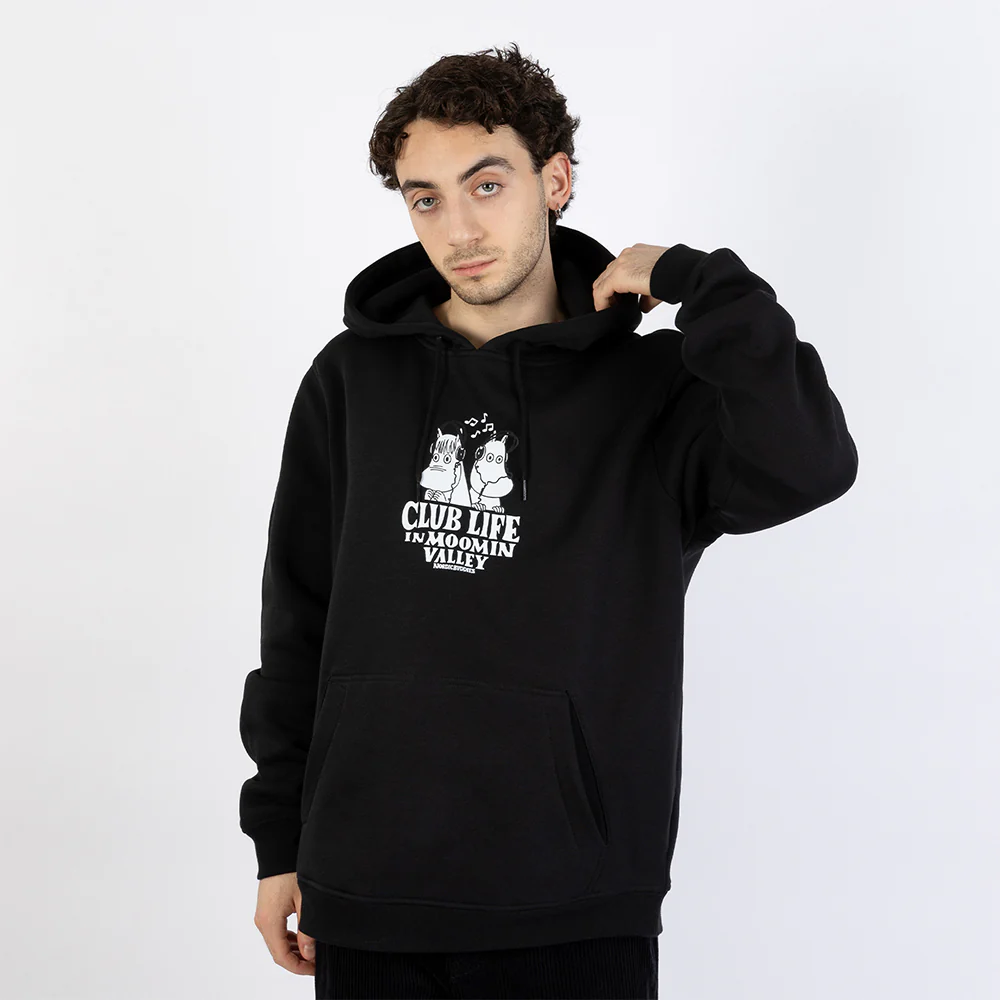 Moomin Club Life Hoodie Black - Image 6