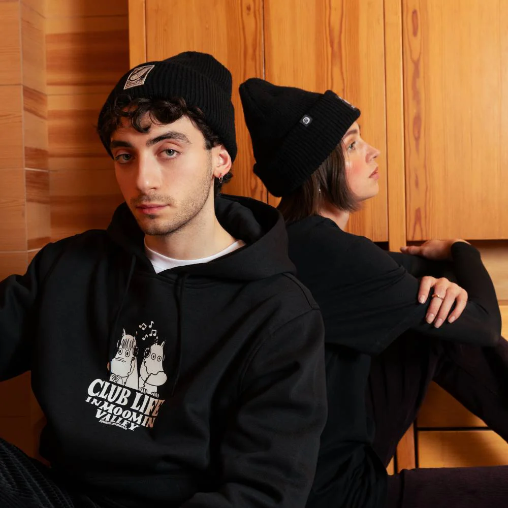 Moomin Club Life Hoodie Black - Image 9
