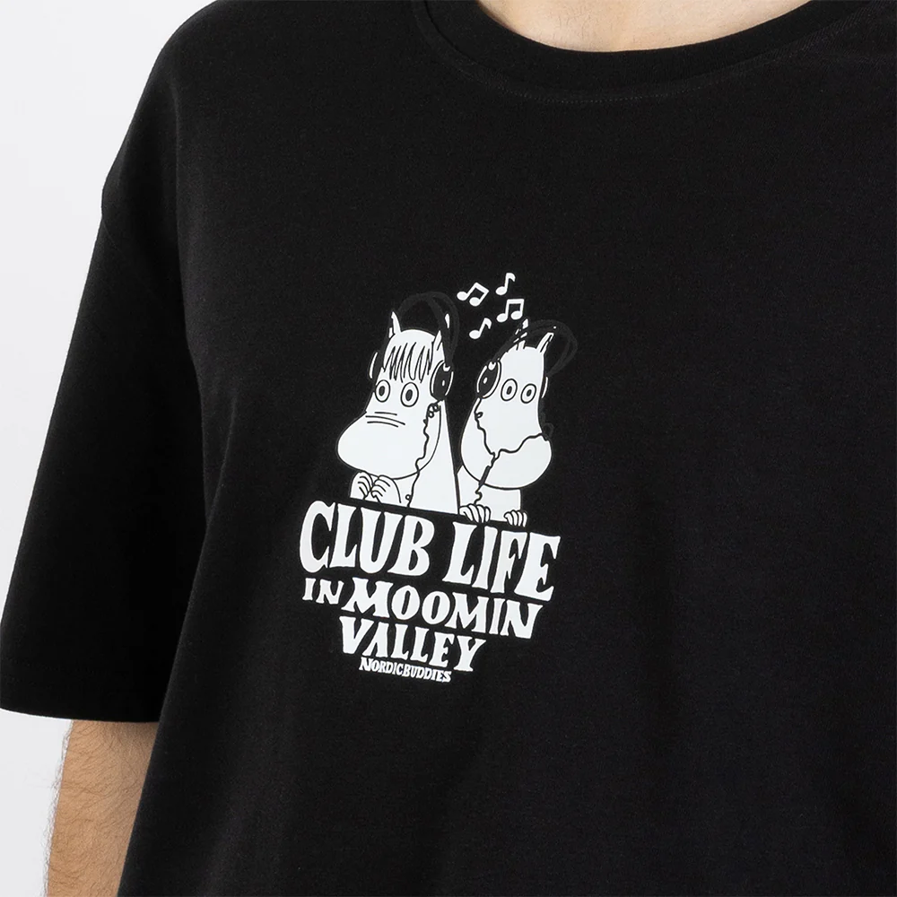 Moomin Club Life T-Shirt Black - Image 6