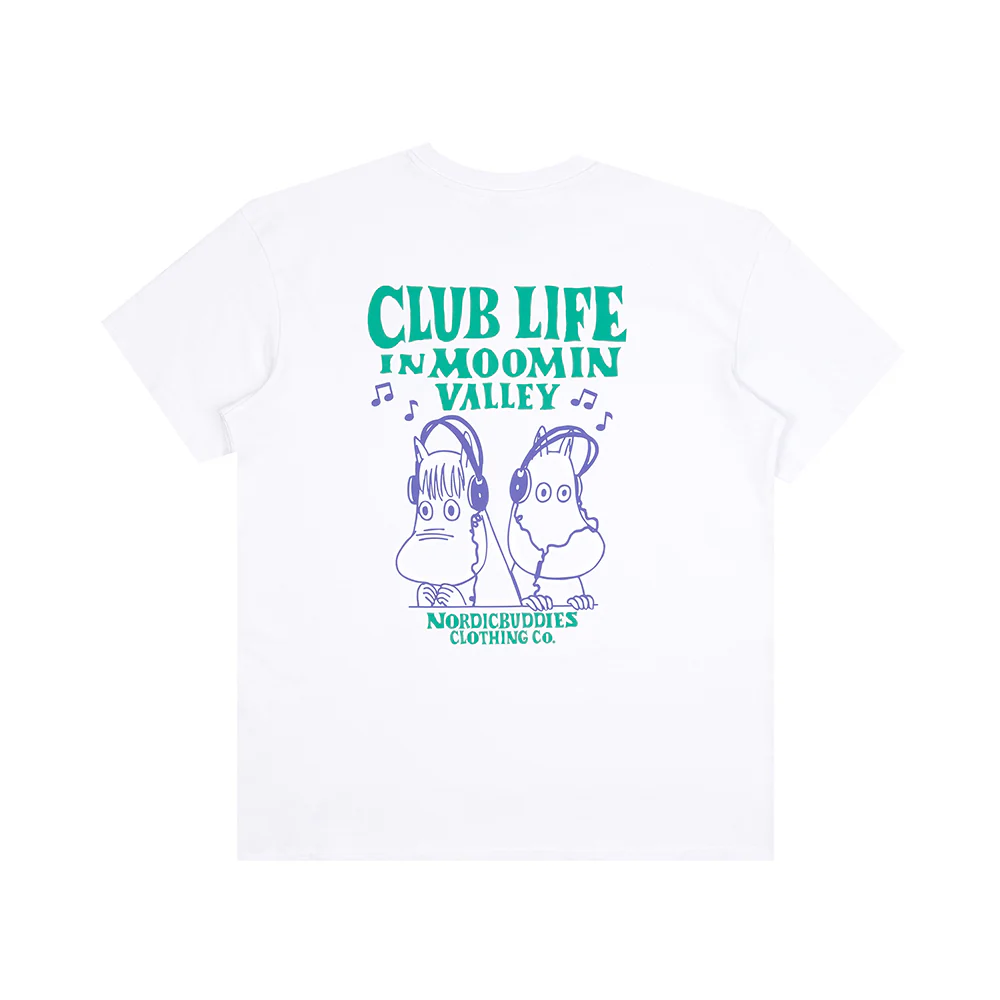 Moomin Club Life T-Shirt WhiteGreen - Image 2