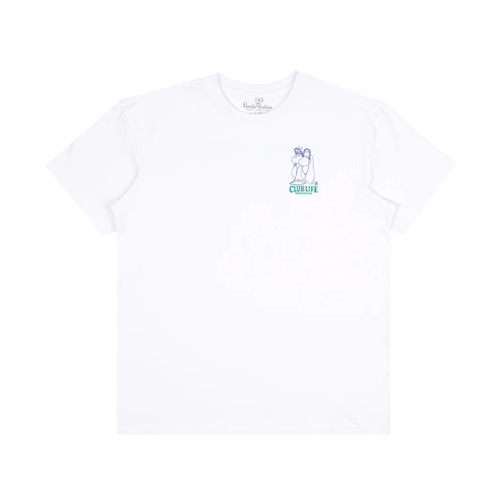 Moomin Club Life T-Shirt WhiteGreen - Image 3
