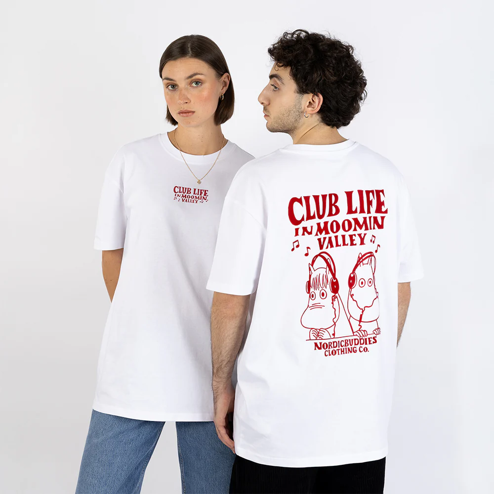 Moomin Club Life T-Shirt WhiteRed