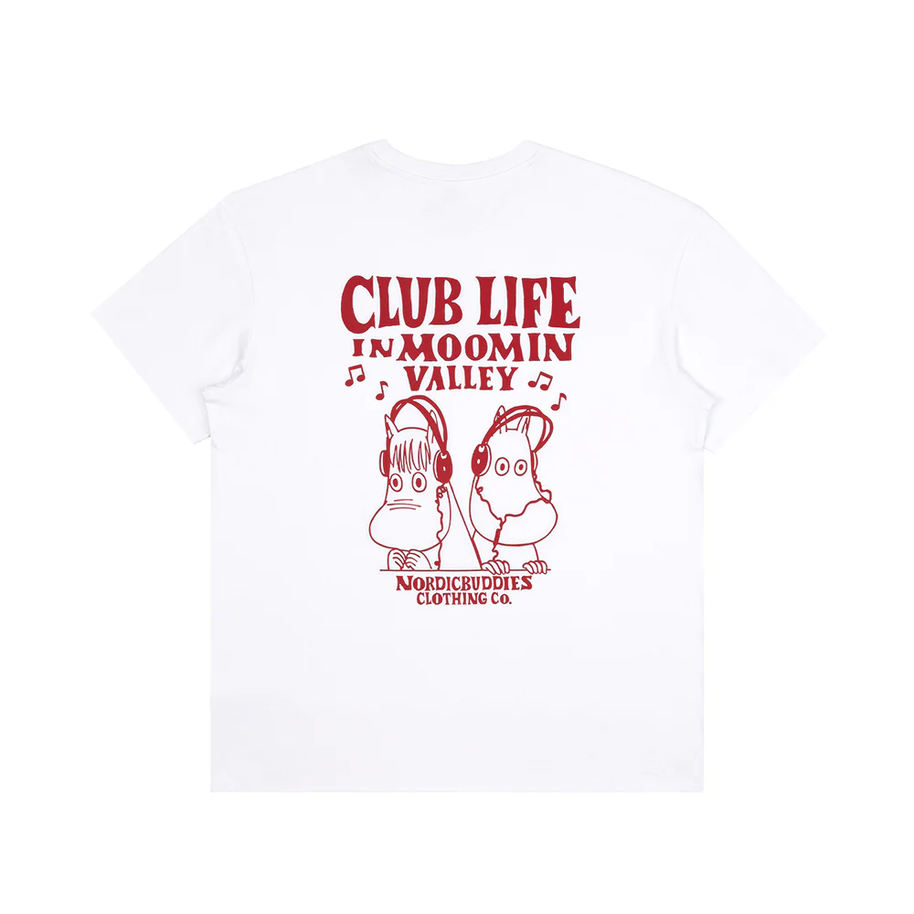 Moomin Club Life T-Shirt WhiteRed - Image 2