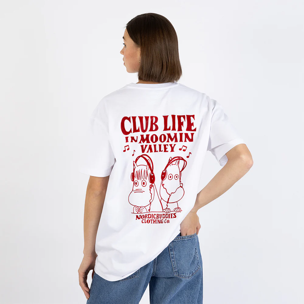 Moomin Club Life T-Shirt WhiteRed - Image 5