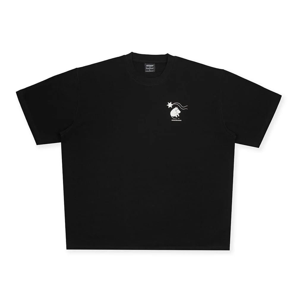 Moomin Comet Pyrstötähti T-shirt Unisex Black - Image 3