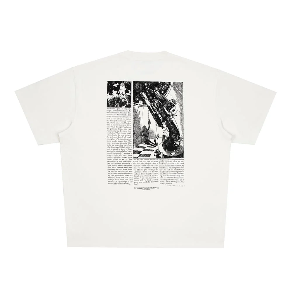 Moomin Comet Stilts T-shirt Unisex White - Image 4