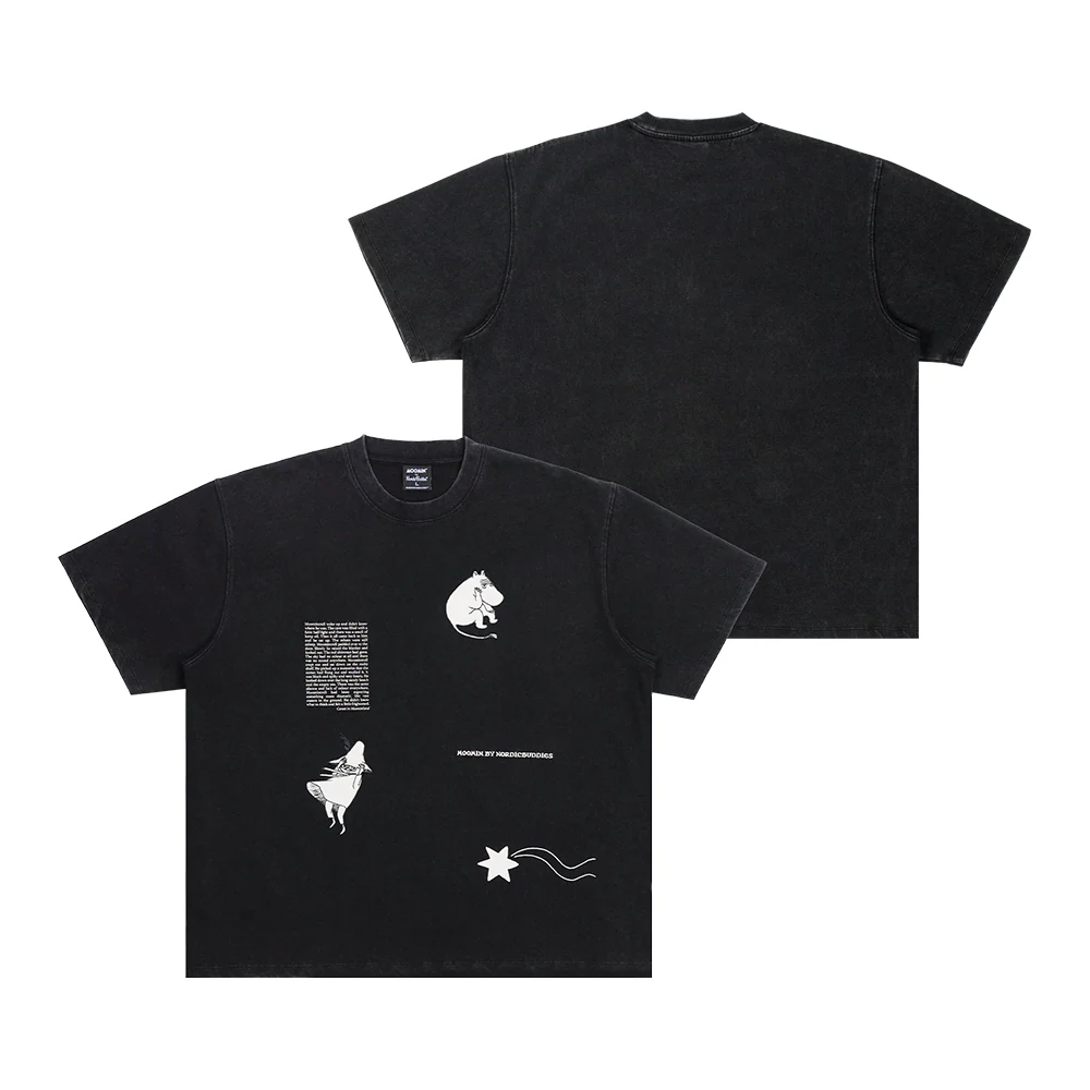 Moomin Comet T-shirt Unisex Black - Image 2