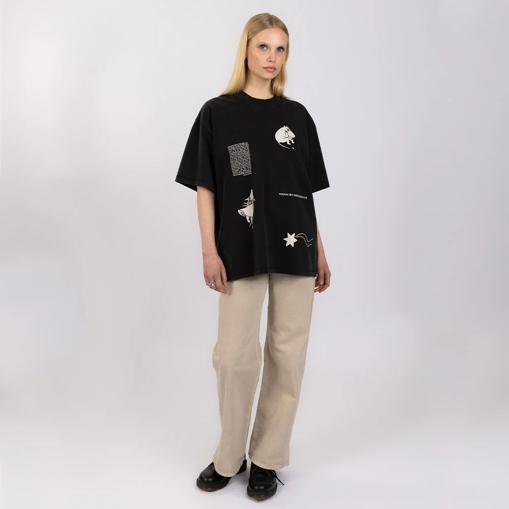 Moomin Comet T-shirt Unisex Black - Image 6