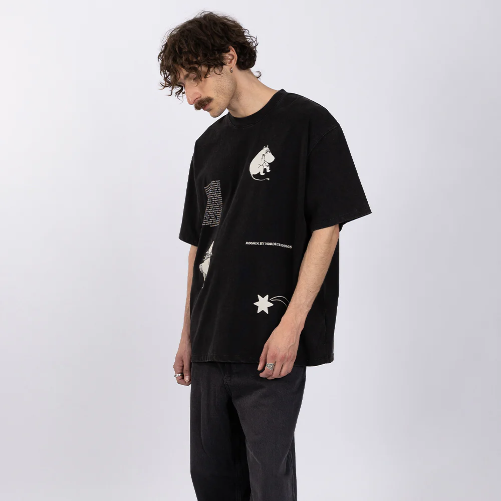 Moomin Comet T-shirt Unisex Black - Image 8