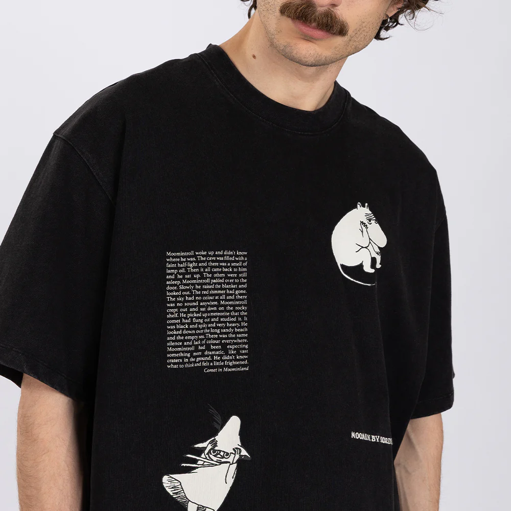 Moomin Comet T-shirt Unisex Black - Image 9