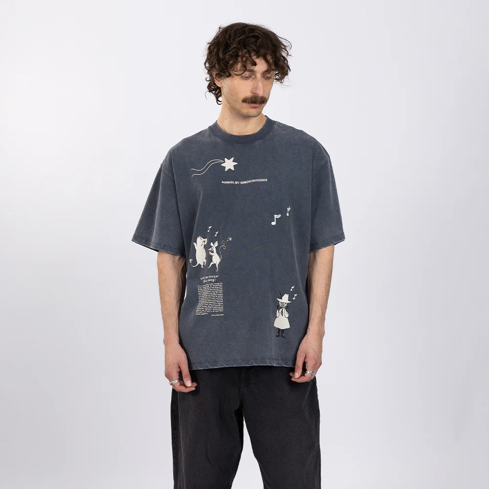 Moomin Comet T-shirt Unisex Blue - Image 5