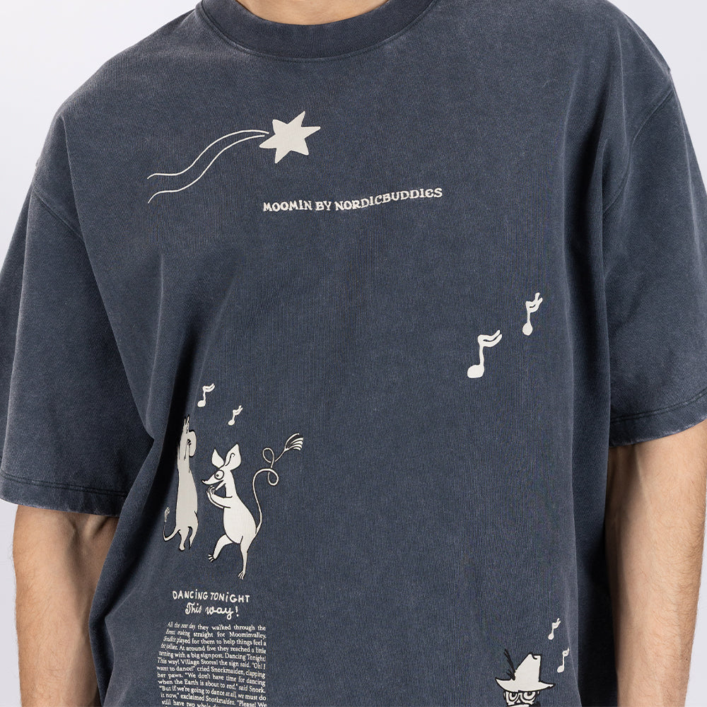 Moomin Comet T-shirt Unisex Blue - Image 6