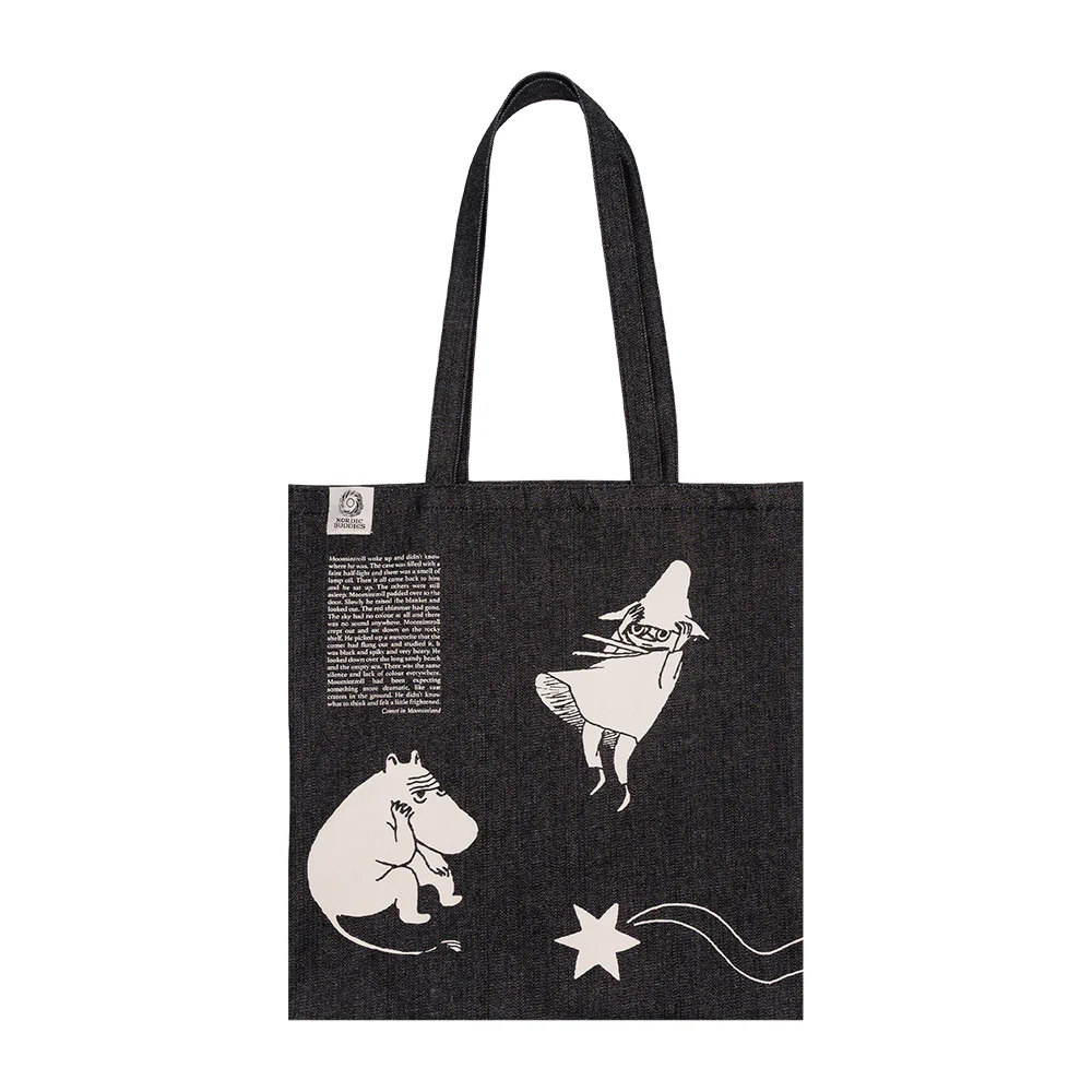 Moomin Comet Tote Bag Denim Black - Image 2