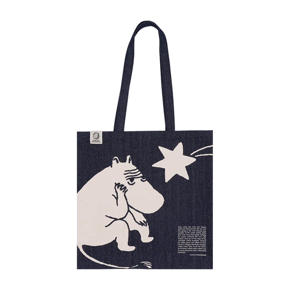 Moomin Comet Tote Bag Denim Blue - Image 2