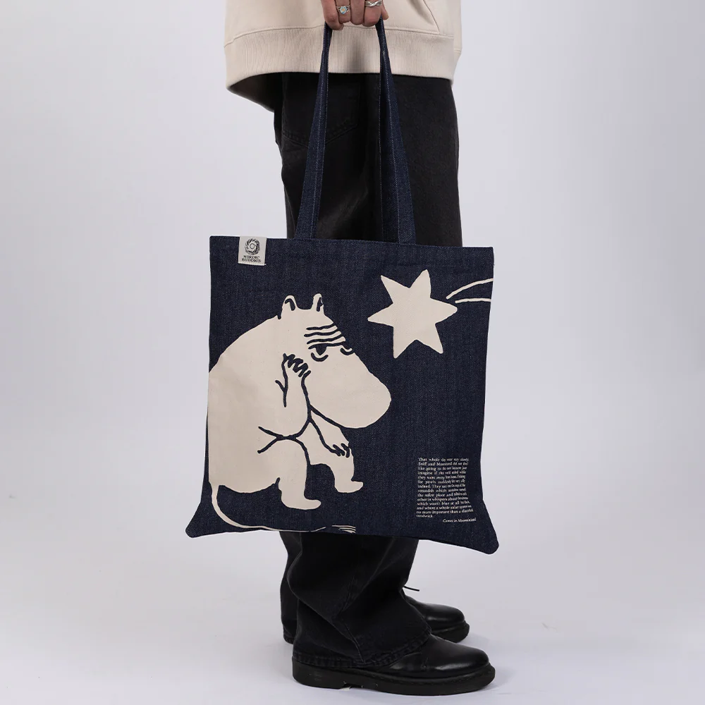 Moomin Comet Tote Bag Denim Blue - Image 4