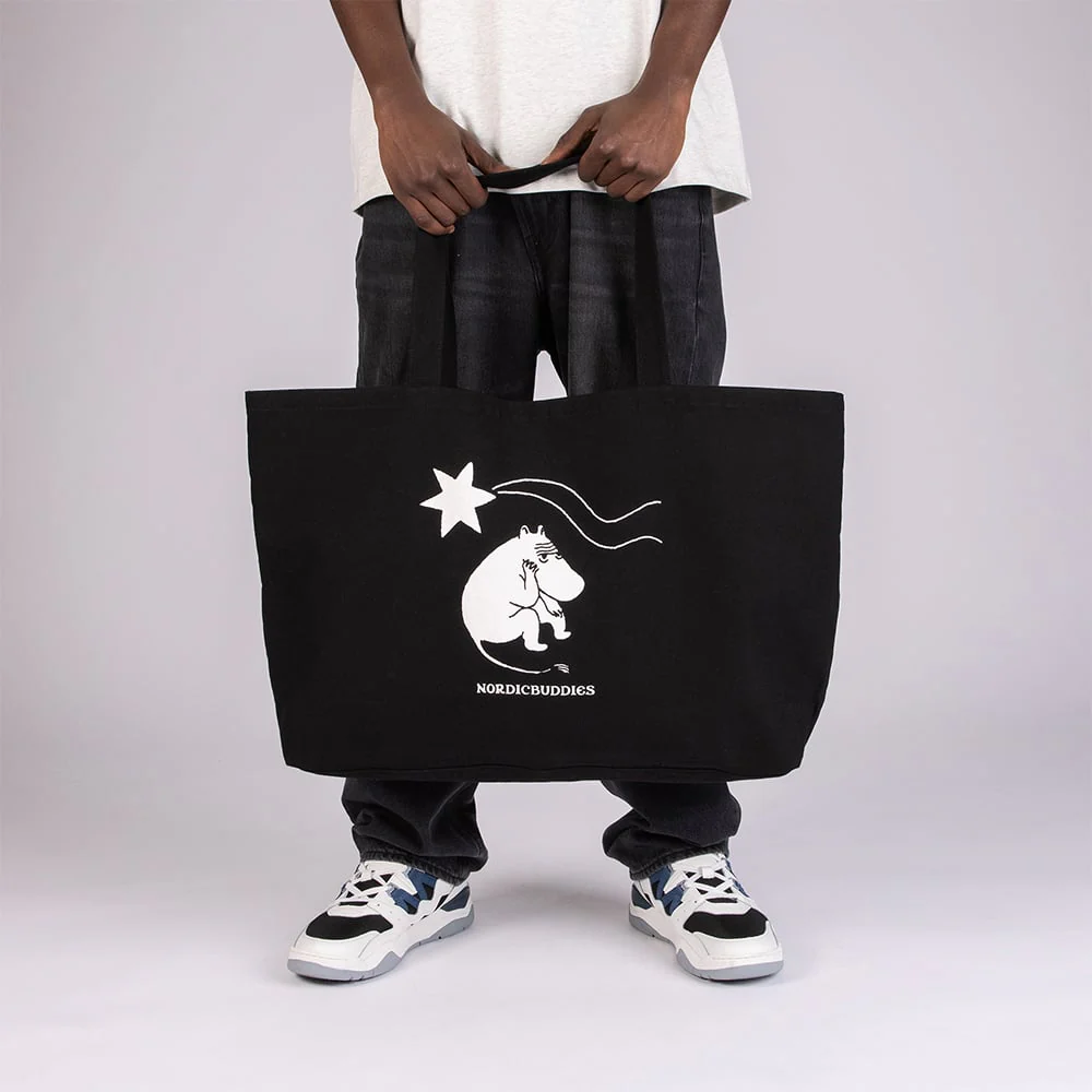 Moomin Comet Tote Bag XL Black