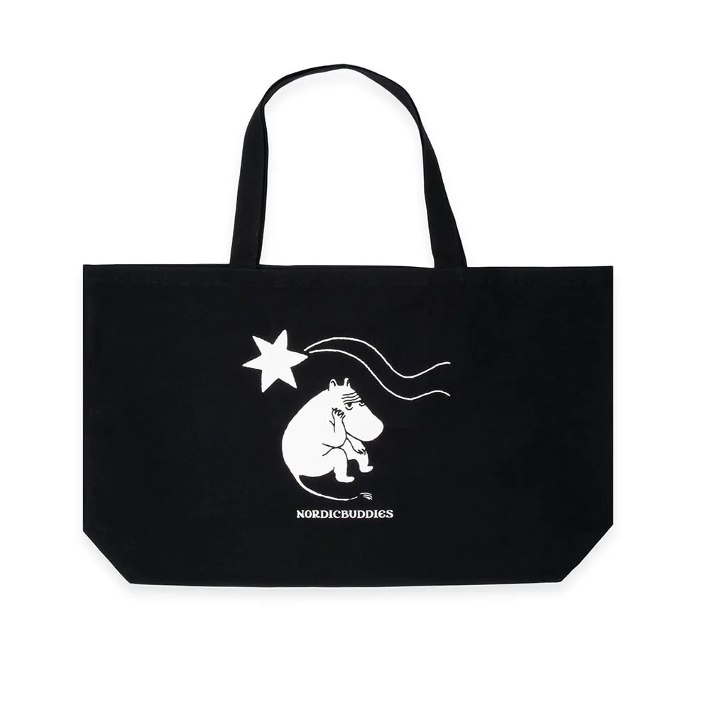 Moomin Comet Tote Bag XL Black - Image 2