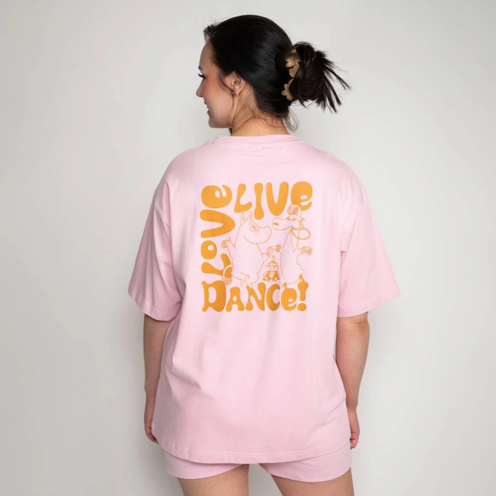 Moomin Dance T-Shirt Rose