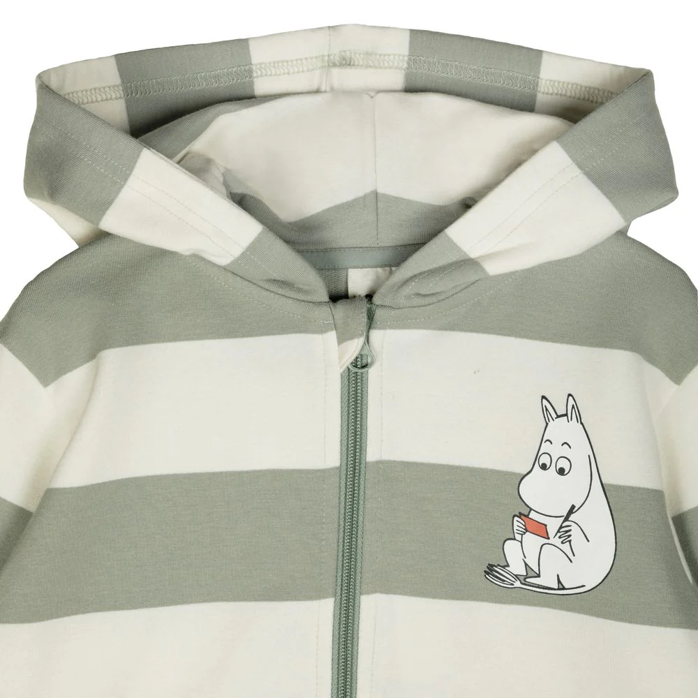 Moomin Day Off Hoodie Lightgreen - Image 5