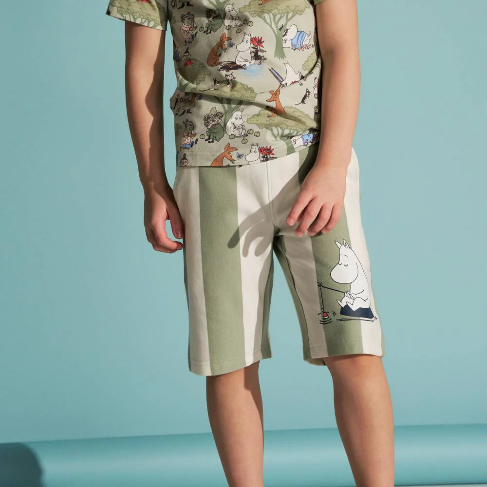 Moomin Day Off Shorts Lightgreen