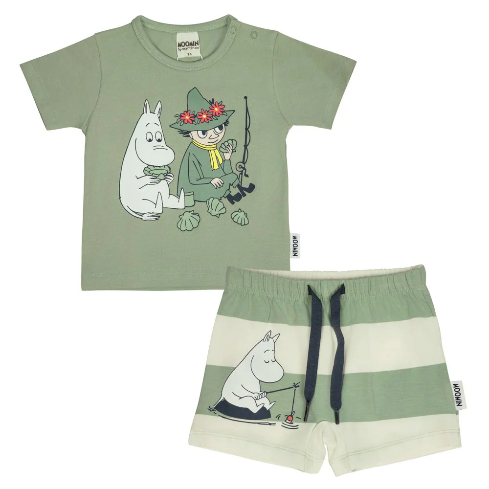 Moomin Day Off Shorts Set Lightgreen - Image 2